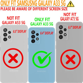 Луксозен силиконов гръб ТПУ FASHION с течност и лилав брокат за Samsung Galaxy A33 5G A336F прозрачен 